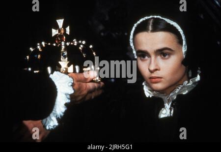 LADY JANE, Helena Bonham Carter as Lady Jane Grey (head on chopping ...