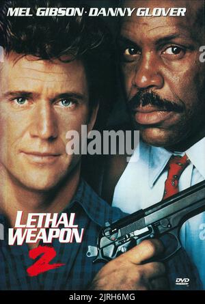 MEL GIBSON, DANNY GLOVER POSTER, LETHAL WEAPON 2, 1989 Stock Photo