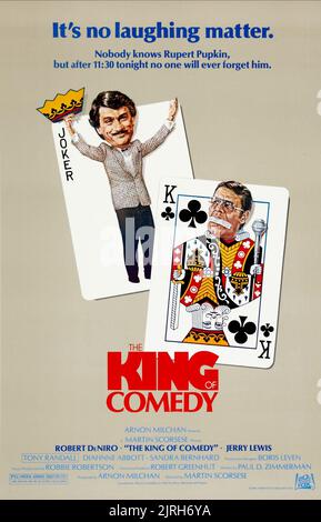 THE KING OF COMEDY 1982 20th Century Fox film with Robert De Niro Stock ...