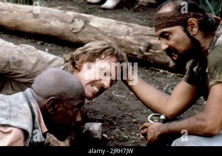 LOUIS GOSSETT JR., CHUCK NORRIS, FIREWALKER, 1986 Stock Photo