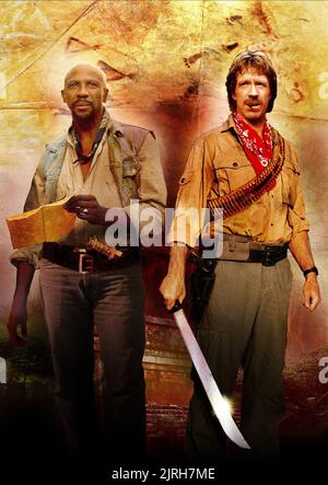 LOUIS GOSSETT JR., CHUCK NORRIS, FIREWALKER, 1986 Stock Photo