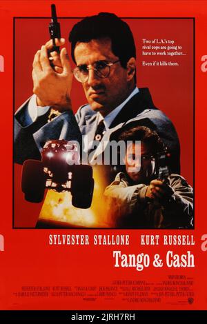 SYLVESTER STALLONE, KURT RUSSELL POSTER, TANGO and CASH, 1989 Stock Photo