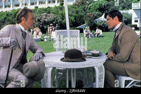 CHRISTOPHER PLUMMER, CHRISTOPHER REEVE, SOMEWHERE IN TIME, 1980 Stock Photo