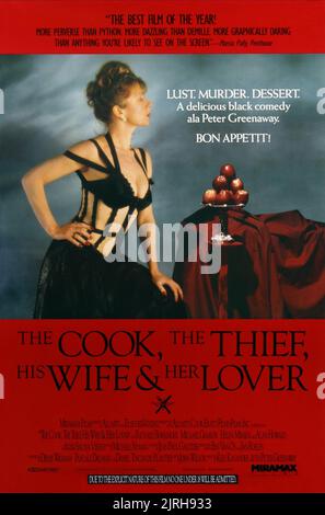 HELEN MIRREN, THE COOK THE THIEF HIS WIFE and HER LOVER, 1989 Stock ...