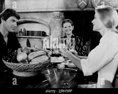 ROBERT URICH, CLAUDIA CARDINALE, MERETE VAN KAMP, PRINCESS DAISY, 1983 Stock Photo