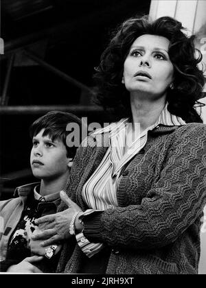 EDOARDO PONTI, SOPHIA LOREN, AURORA, 1984 Stock Photo