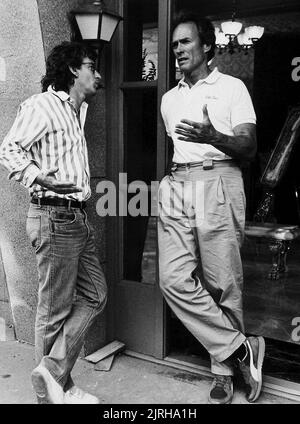 STEVEN SPIELBERG,CLINT EASTWOOD, AMAZING STORIES:, 1985 Stock Photo