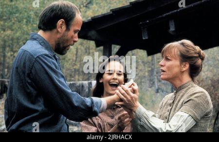 MICHAEL MORIARTY, SYDNEY PENNY, CARRIE SNODGRESS, PALE RIDER, 1985 Stock Photo