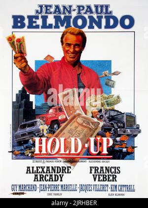FILM POSTER, HOLD-UP, 1985 Stock Photo