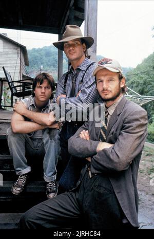 BILL PAXTON, PATRICK SWAYZE, LIAM NEESON, NEXT OF KIN, 1989 Stock Photo