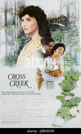 MARY STEENBURGEN, PETER COYOTE POSTER, CROSS CREEK, 1983 Stock Photo