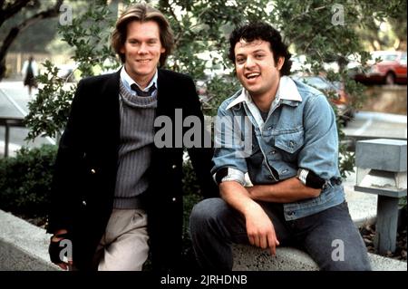 KEVIN BACON, PAUL RODRIGUEZ, QUICKSILVER, 1986 Stock Photo