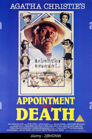 PETER USTINOV POSTER, APPOINTMENT WITH DEATH, 1988 Stock Photo