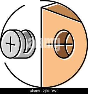 insert screw fast mounting assembly furniture line icon vector ...