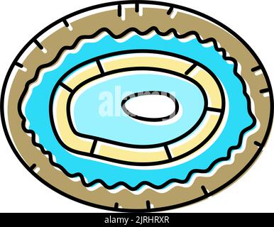 limpet sea shell beach color icon vector illustration Stock Vector