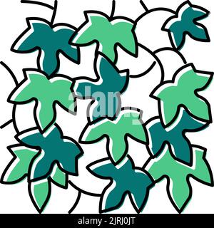 hedera helix color icon vector illustration Stock Vector Image & Art