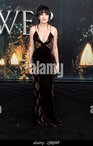 New York, United States. 23rd Aug, 2022. New York, NY - August 23, 2022: Markella Kavenagh attends special screening of The Lord of The Rings: The Rings of Power at Lincoln Center Alice Tully Hall (Photo by Lev Radin/Pacific Press) Credit: Pacific Press Media Production Corp./Alamy Live News Stock Photo