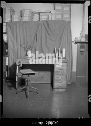 Roneo Office fittings, November 1947, Wellington, by J.W. Chapman-Taylor. Stock Photo