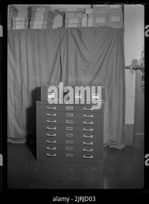 Roneo Office fittings, November 1947, Wellington, by J.W. Chapman-Taylor. Stock Photo