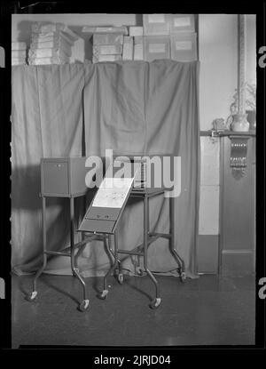 Roneo Office fittings, November 1947, Wellington, by J.W. Chapman-Taylor. Stock Photo