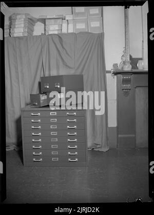 Roneo Office fittings, November 1947, Wellington, by J.W. Chapman-Taylor. Stock Photo