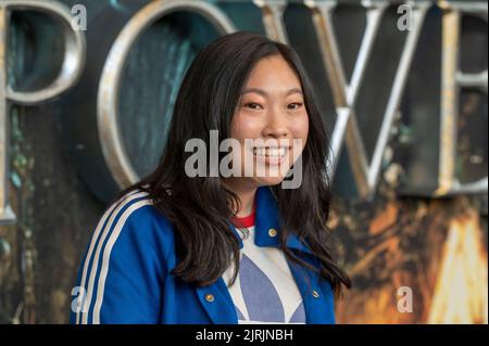 NEW YORK, NEW YORK - AUGUST 23: Awkwafina attends 'The Lord Of The Rings: The Rings Of Power' New York Screening at Lincoln Center on August 23, 2022 in New York City. Stock Photo