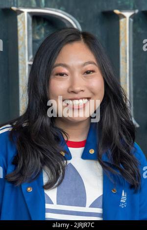 NEW YORK, NEW YORK - AUGUST 23: Awkwafina attends 'The Lord Of The Rings: The Rings Of Power' New York Screening at Lincoln Center on August 23, 2022 in New York City. Stock Photo