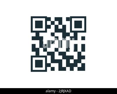 QR code icon for smartphone, Apps. The symbol for scanning encrypted information. Vector illustration Stock Vector