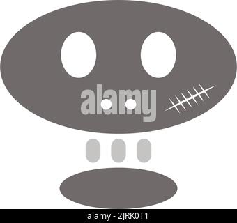 skull icon vector illustration logo design Stock Vector