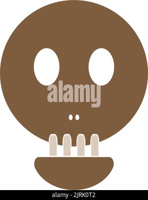 skull icon vector illustration logo design Stock Vector