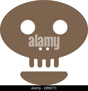 skull icon vector illustration logo design Stock Vector