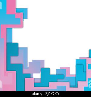 Tech colorful minimal geometric abstract background. Vector design Stock Vector