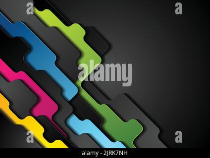 Colorful corporate abstract geometric background. Vector illustration Stock Vector