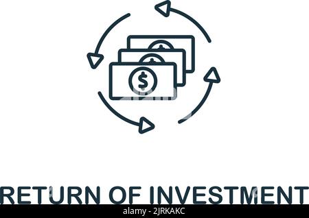 Return Of Investment icon. Line simple icon for templates, web design ...