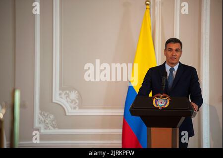 The President of the Government, Pedro Sánchez, speaks during the award ...