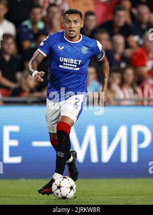 EINDHOVEN - James Tavernier of Rangers FC during the UEFA Champions ...