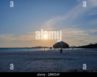 Amazing landscapes of Aruba Views of the Aruba island Stock Photo