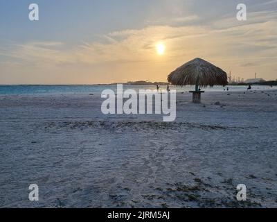 Amazing landscapes of Aruba Views of the Aruba island Stock Photo