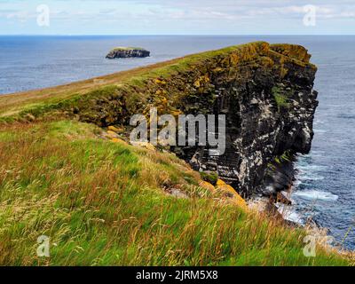 Cliffs, Copinsay, Orkney, Scotland Stock Photo