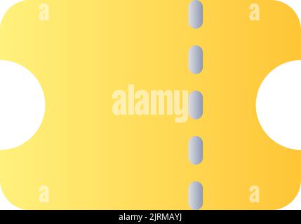 Coupon flat gradient color ui icon Stock Vector