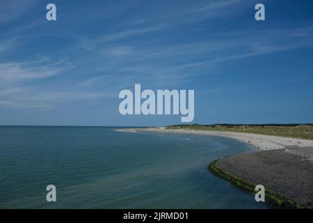 Beach and dunes of Burgh-Haamstede, Schouwen-Duiveland, Zeeland, Netherlands Stock Photo