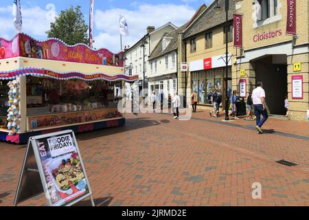 The Ely Food Market, Ely City, Cambridgeshire, England, UK Stock Photo