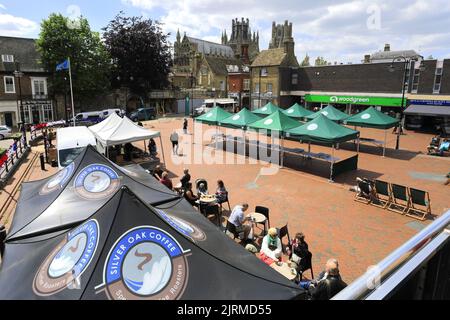 The Ely Food Market, Ely City, Cambridgeshire, England, UK Stock Photo