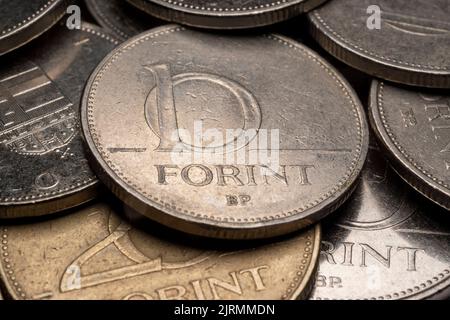 Hungarian forint / coin Stock Photo