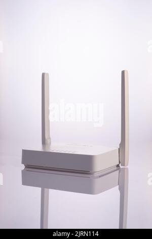 WI-FI wireless router with working luminous indicators, wireless data ...