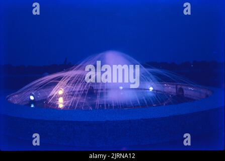 Paithan Dam, Musical Fountains, Maharashtra, India Stock Photo