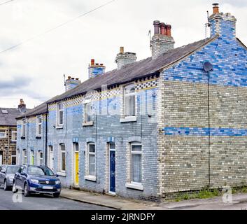 'Swimming Pool' houses, Otley, Yorkshire Stock Photo