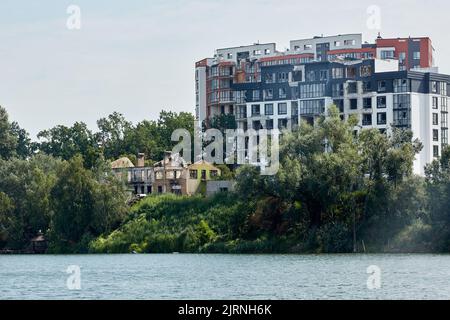 Irpin, Kyiv region, Ukraine - August 25, 2022: Citi after the Russian occupation. Stock Photo