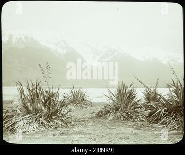 Humboldt Range, head of Lake Wakatipu, circa 1880s, Dunedin, by Burton Brothers. Stock Photo