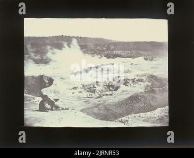 Mount Tarawera Eruption : Untitled, circa 1886, Bay of Plenty, by George Valentine. Gift of J Hector, 1951. Stock Photo